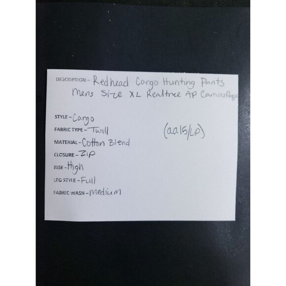 Redhead Cargo Hunting Pants Men's Size XL Realtree AP Camouflage - Picture 10 of 10